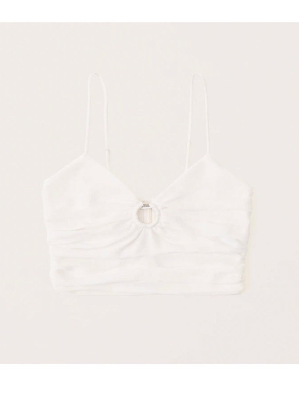 Abercrombie White Cropped Top